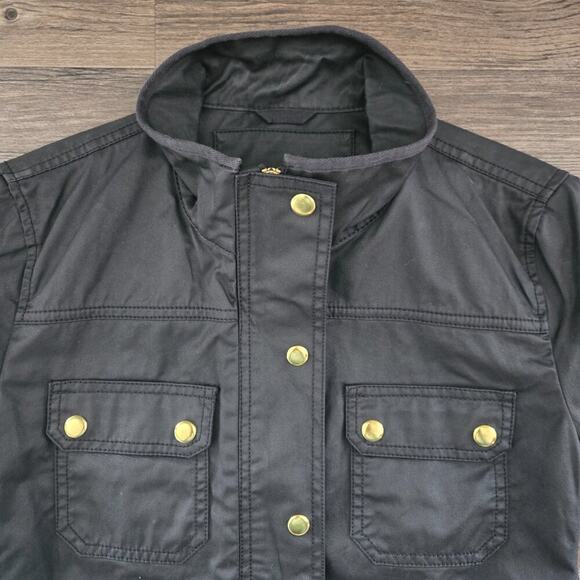 J.Crew Women's The Downtown Field Jacket Black Gold Size S - Picture 5 of 13